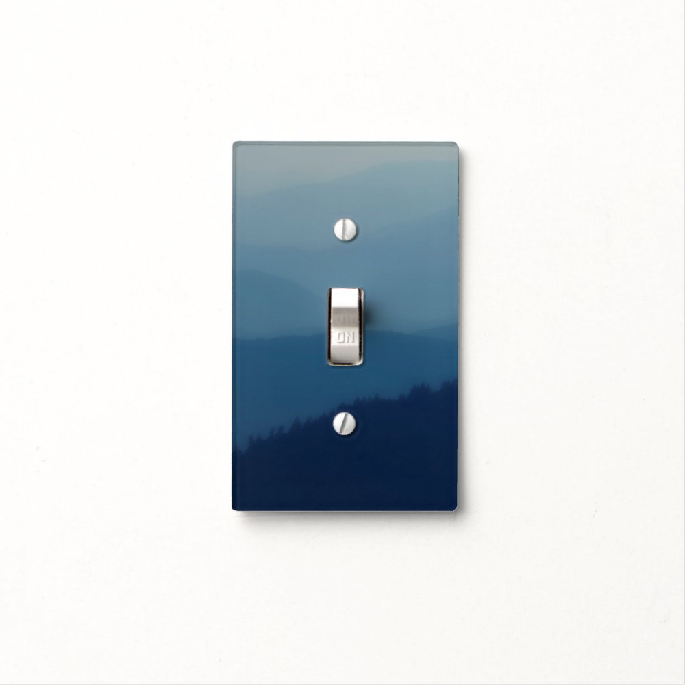 Blue Layers Light Switch Cover