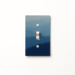 Blue Layers Light Switch Cover