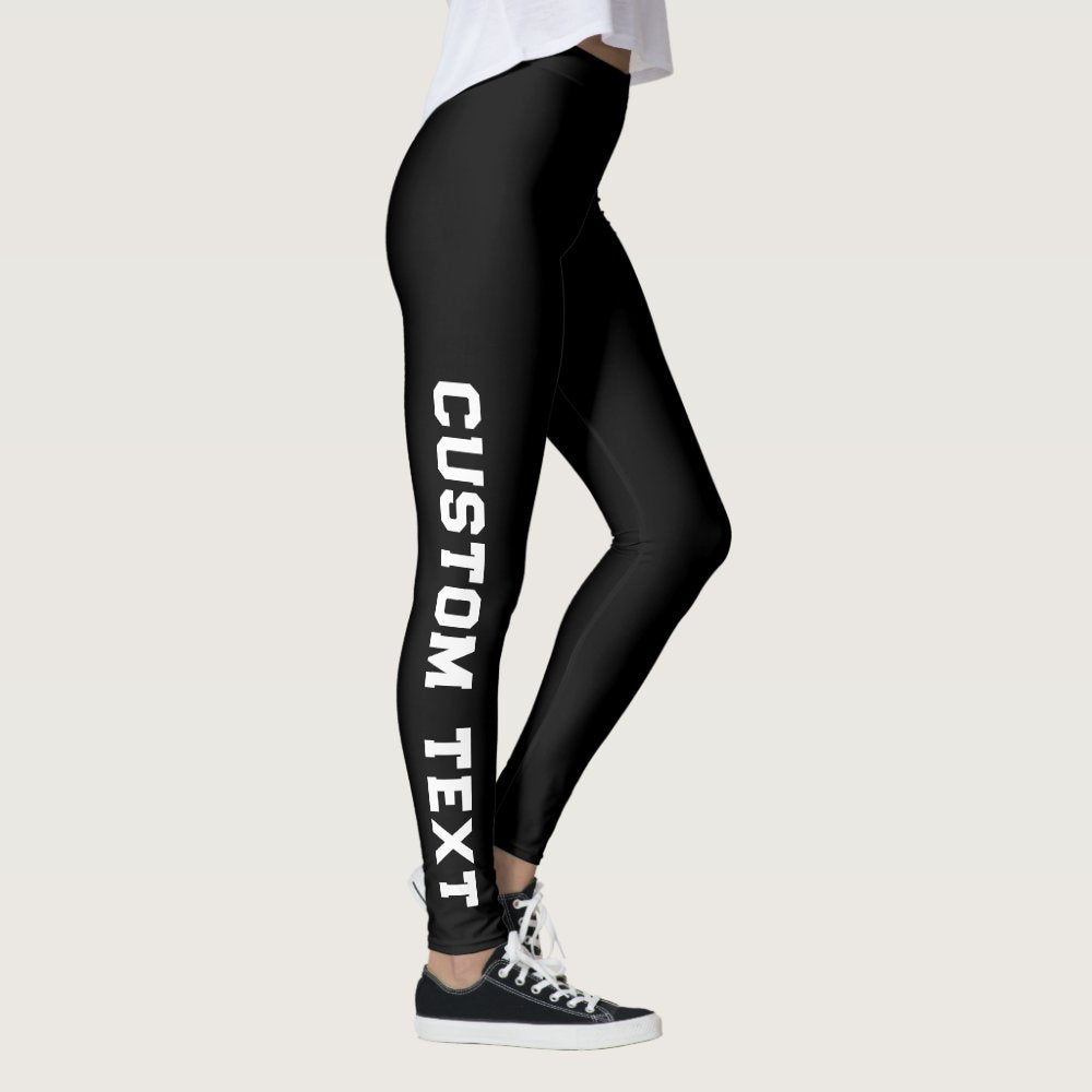Create Your Own Custom Text Leggings