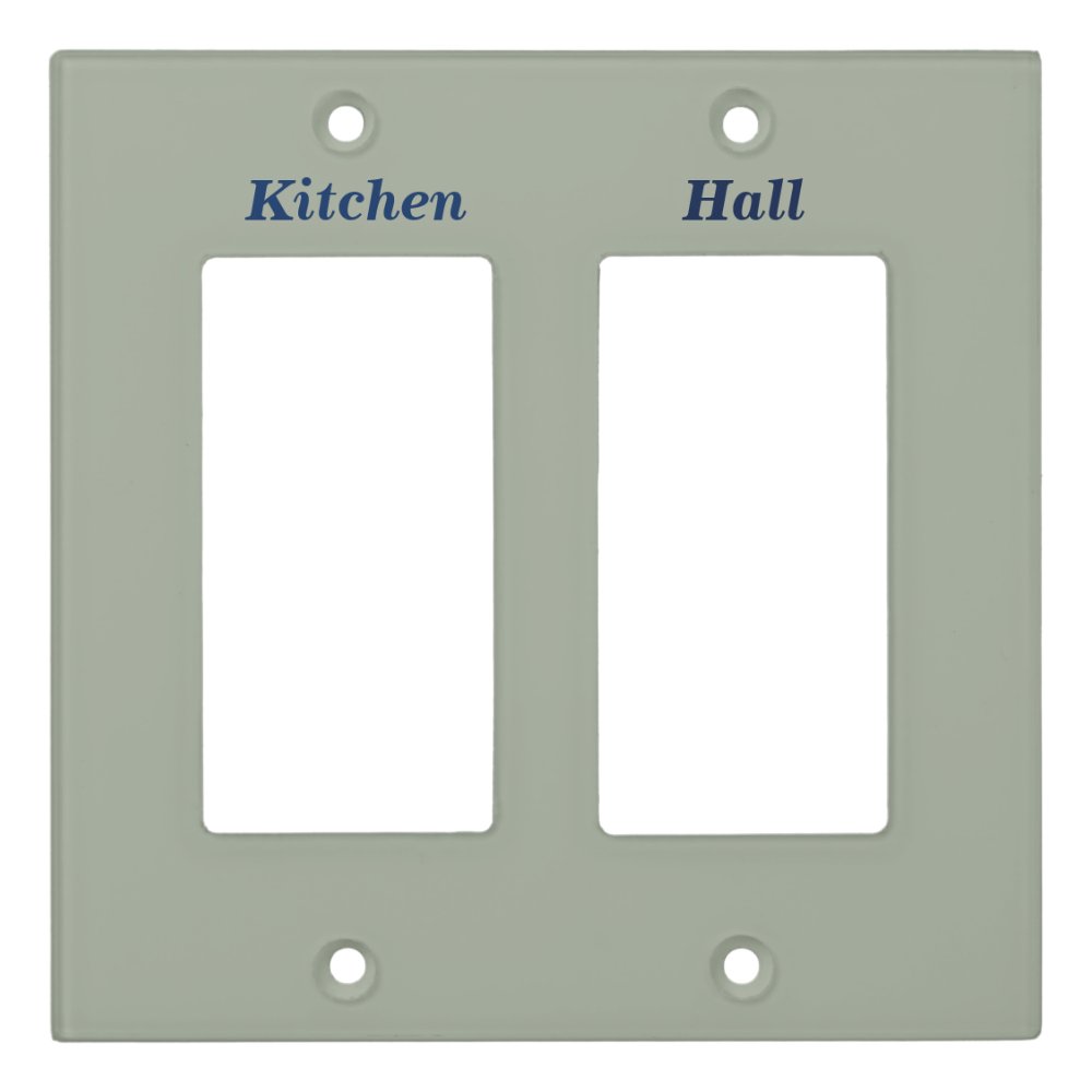 Labeled Light Switch Cover - Rectangle