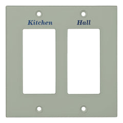 Labeled Light Switch Cover - Rectangle