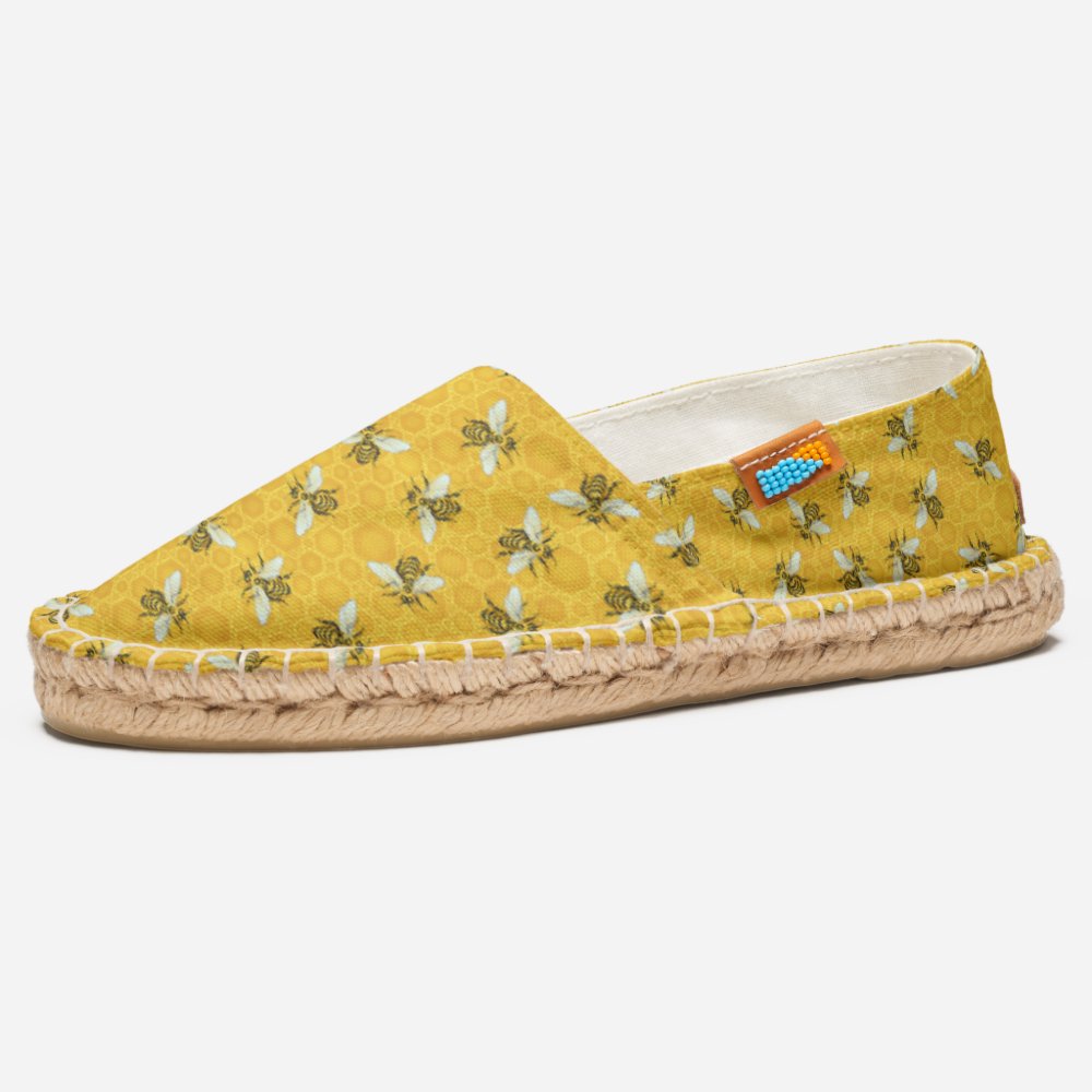 Honeybees Honeycomb Hive Bumble Bee Pattern Espadrilles