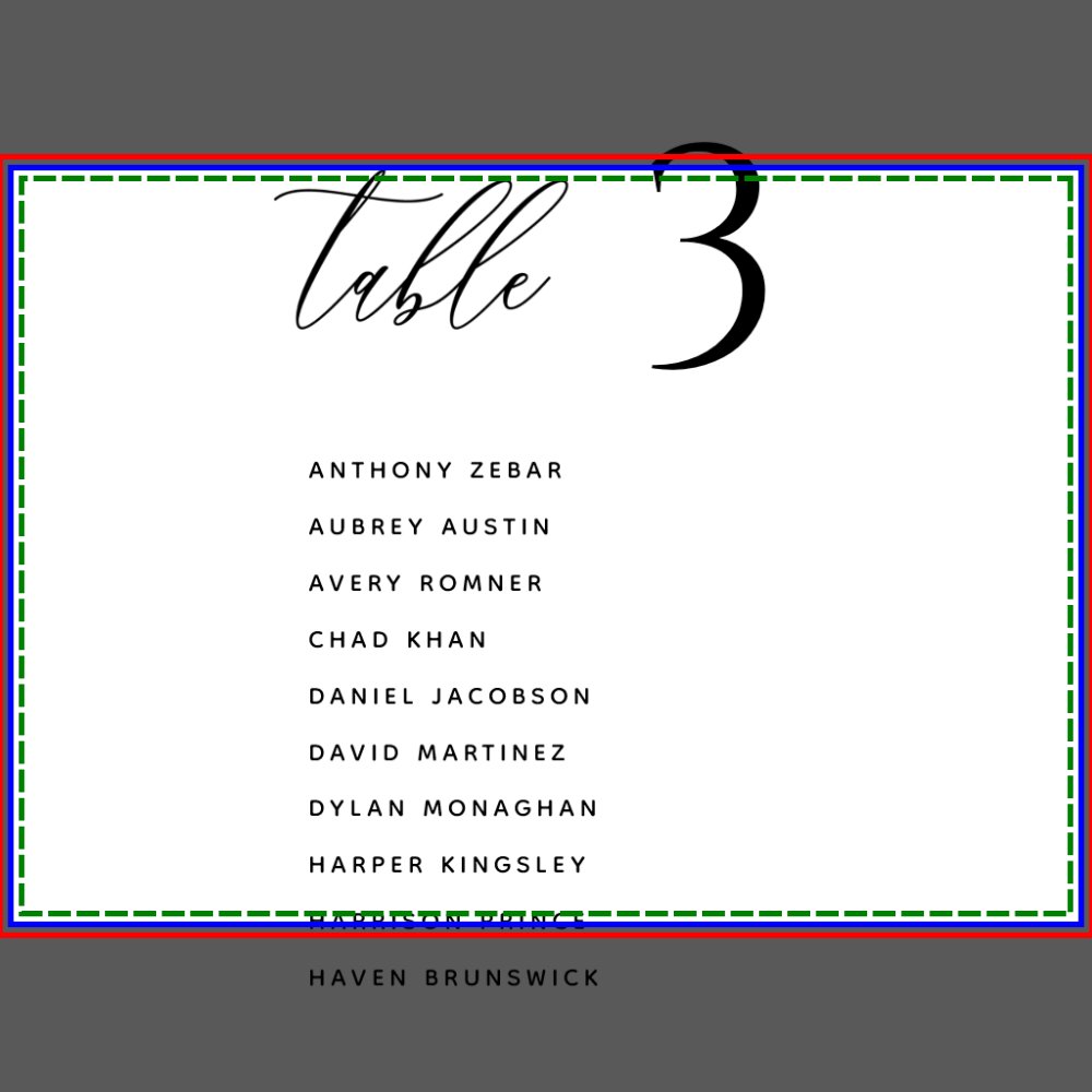 Modern Minimal Wedding Table Seating Chart Cards