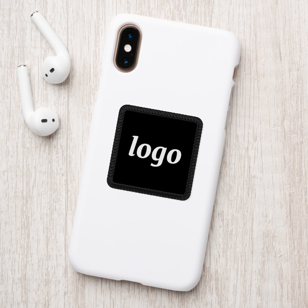 Simple Logo Business Branding Promotional Black Patch