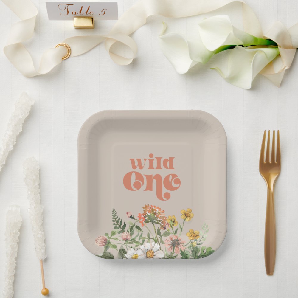Wildflower Party Paper Plates