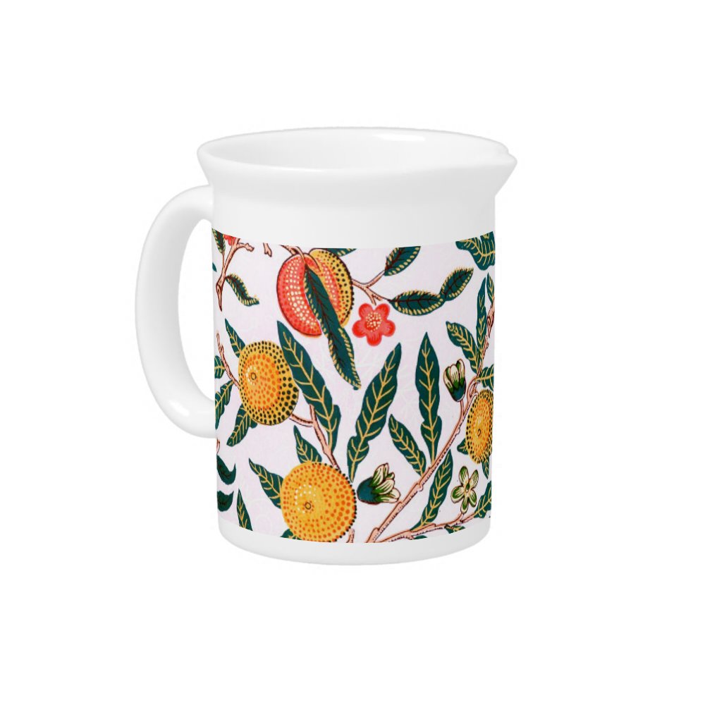 PORCELAIN PITCHER : WILLIAM MORRIS : POMEGRANATES