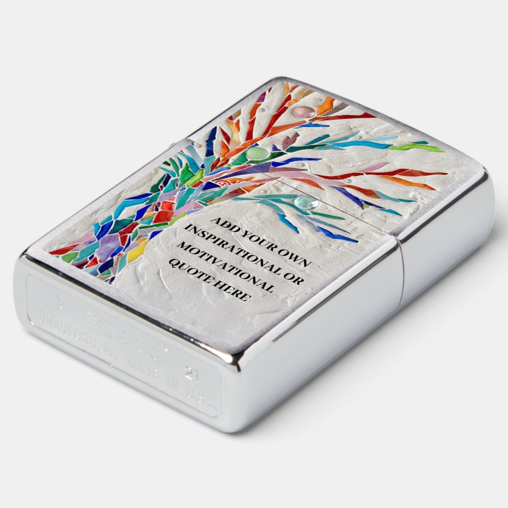 Create Your Own Inspirational Motivational Tree Zippo Lighter