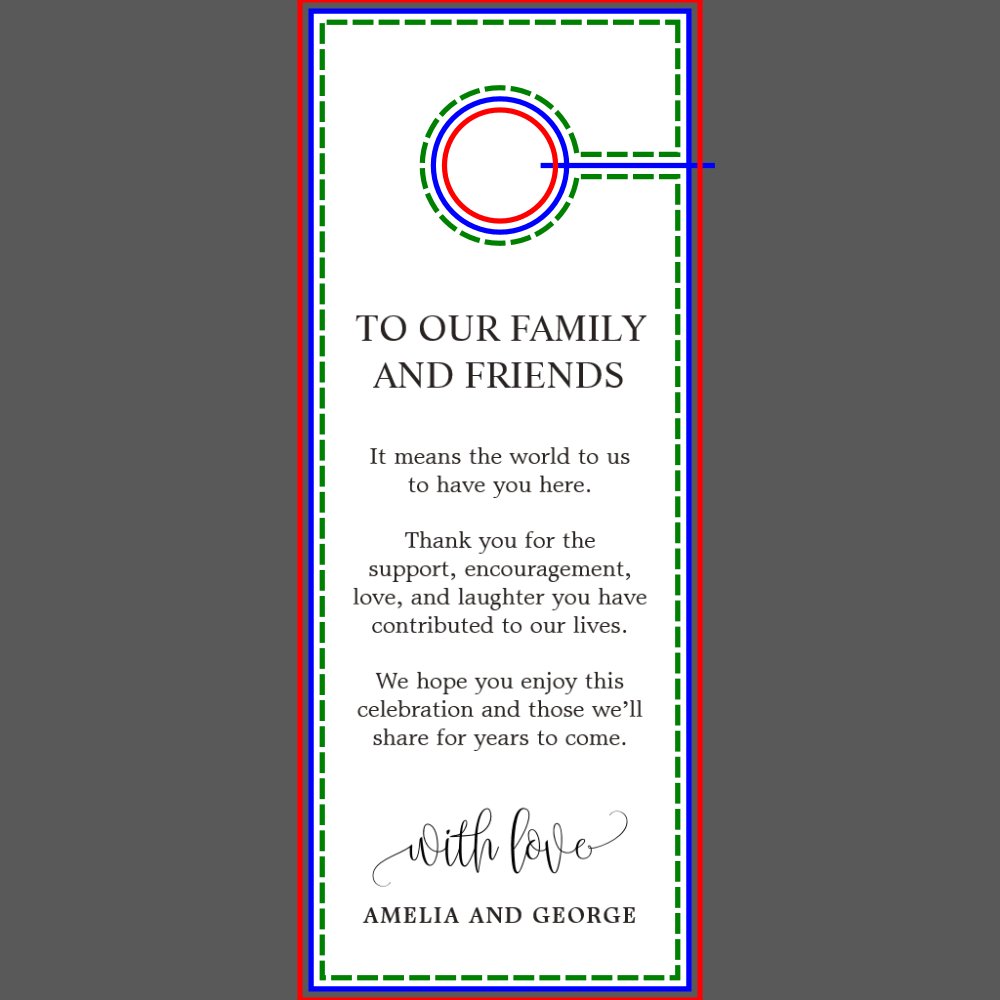 Door Hanger Wedding Do Not Disturb Sign LCC