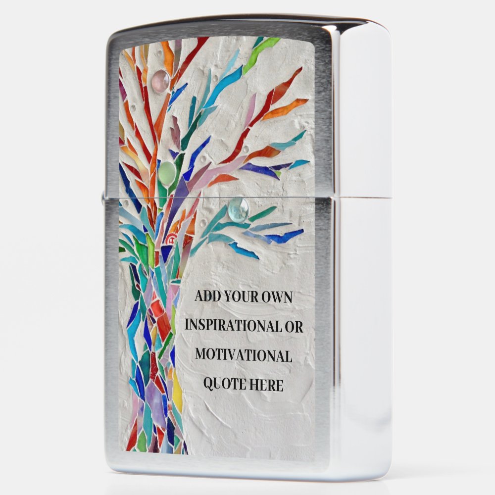 Create Your Own Inspirational Motivational Tree Zippo Lighter