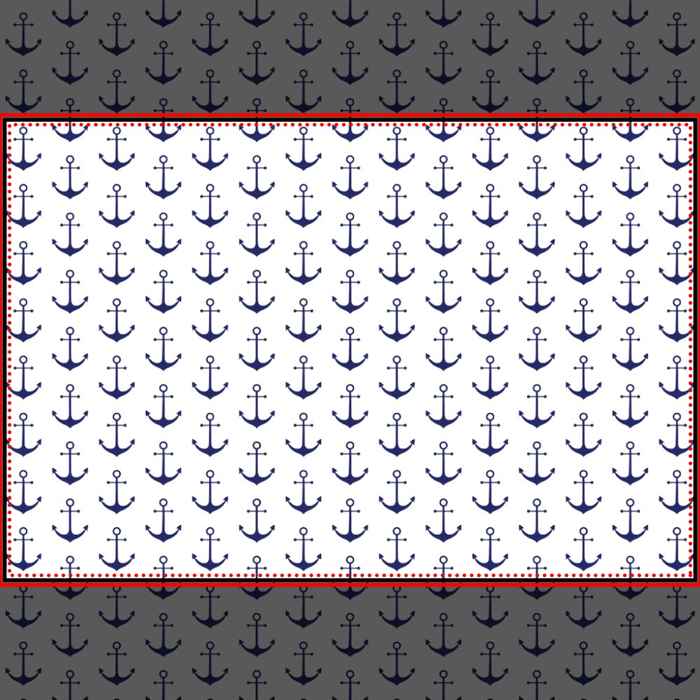 Nautical anchor navy blue & white paper placemats