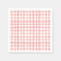 Strawberry Party Napkins | Gingham Napkins