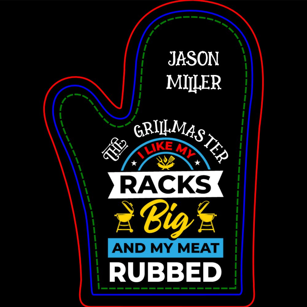 Fun Grill Master   Oven Mitt & Pot Holder Set