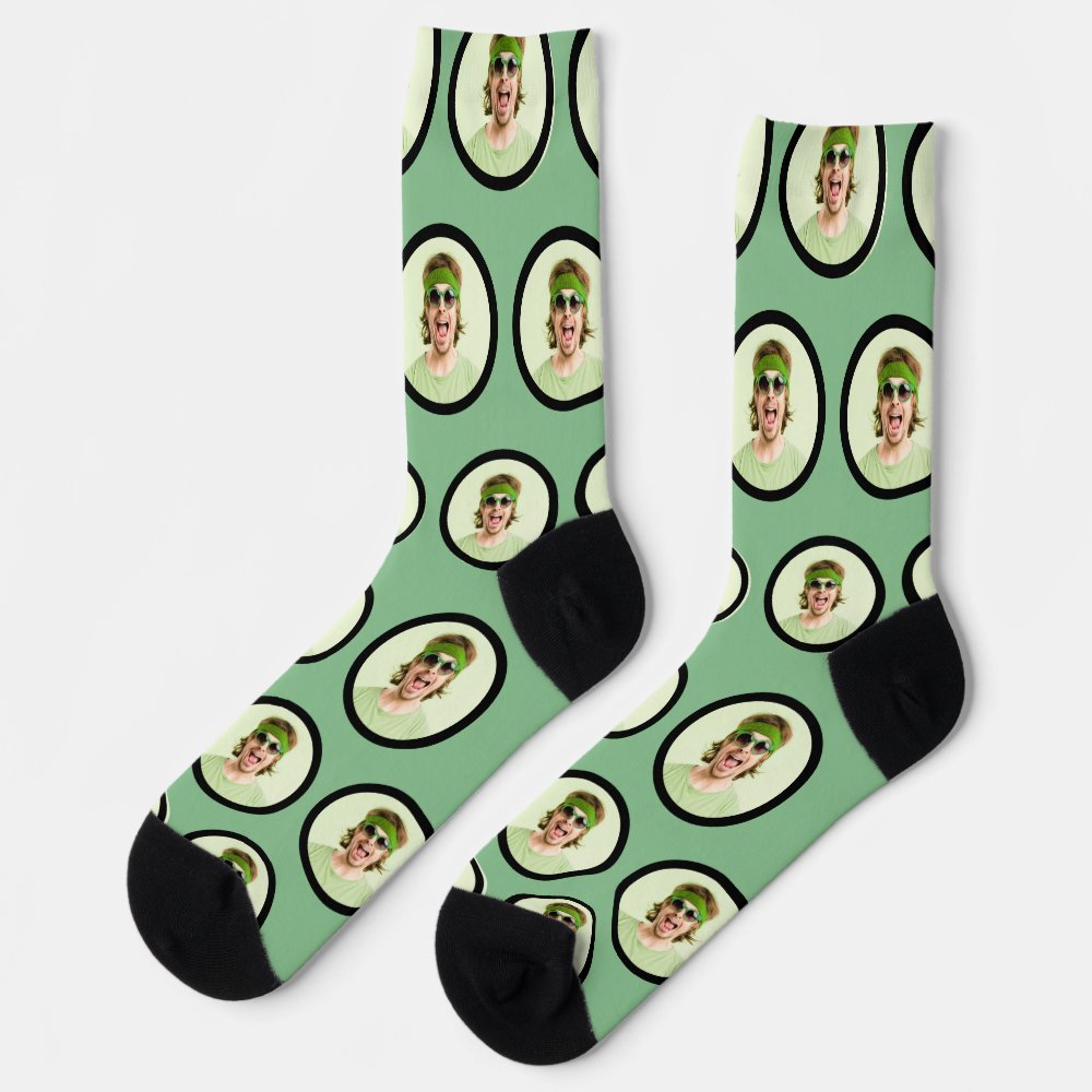 Personalized Funny Face Photo Socks