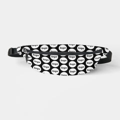 Logo Pattern Promotional Business Black Fanny Pack