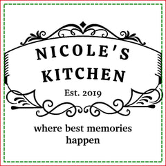 Custom Text, Chic Engraved Wooden Charcuterie /  Cutting Board