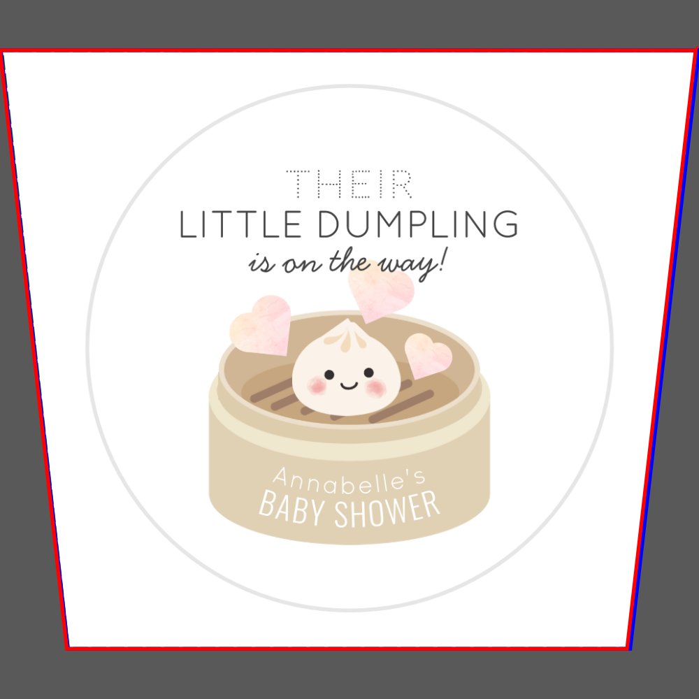 Little Dumpling White Baby Shower Favor Boxes