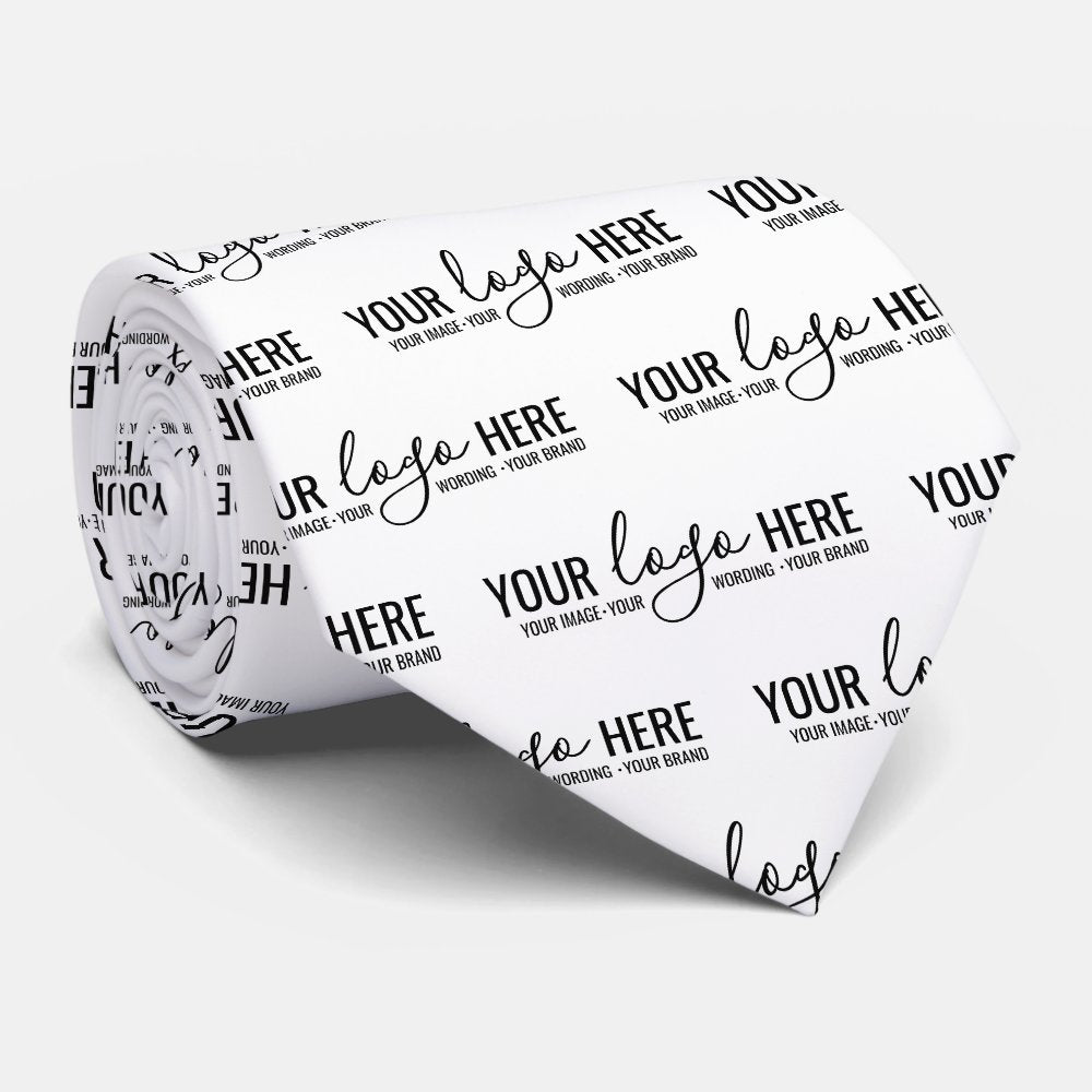 Custom Business Company Logo Promotional Pattern Neck Tie
