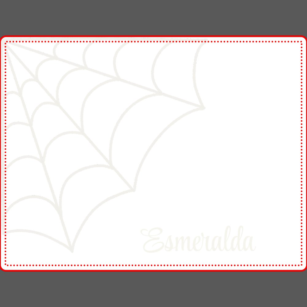 Goth Spiderweb Black and White Personalized Metal Lunch Box
