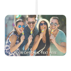 YOUR PHOTOS & TEXT custom car air freshner Freshener