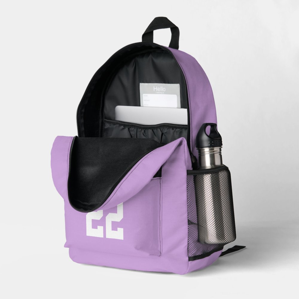 Cool Soccer Themed Personalized  Printed Backpack
