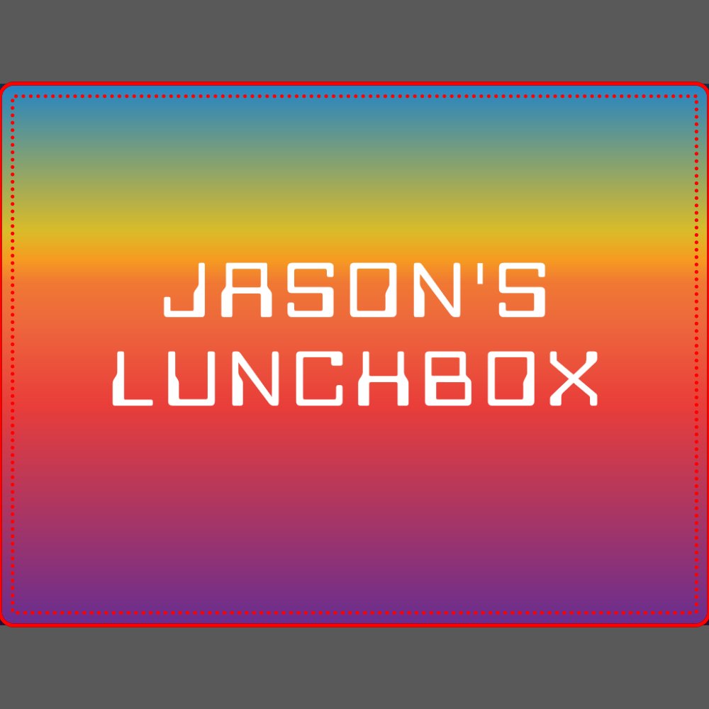 Rainbow Ombre Personalized Metal Lunch Box